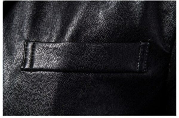 Unisex Black Leather Blazer – Handmade Top-Grain Elegance, Custom Fit & Finish - Image 2