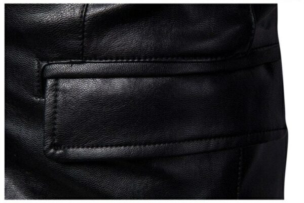 Unisex Black Leather Blazer – Handmade Top-Grain Elegance, Custom Fit & Finish - Image 4