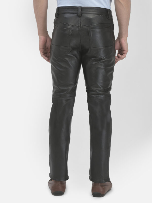 Premium Nappa Leather Pants for Men – Narrow Fit, Custom Color, Button-Up Style - Image 6
