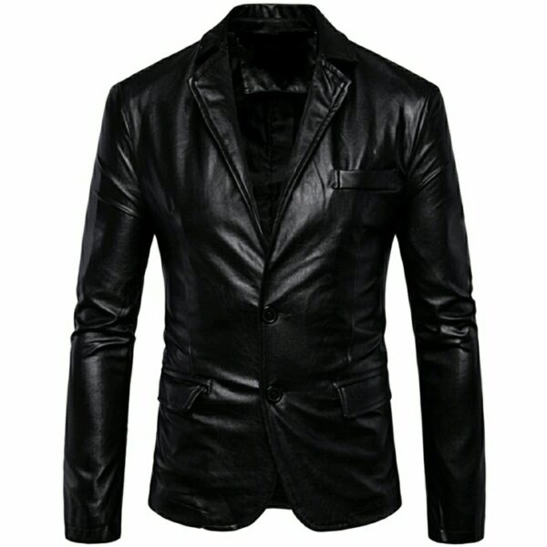 leather blazer