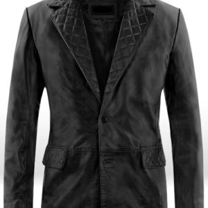 leather blazer