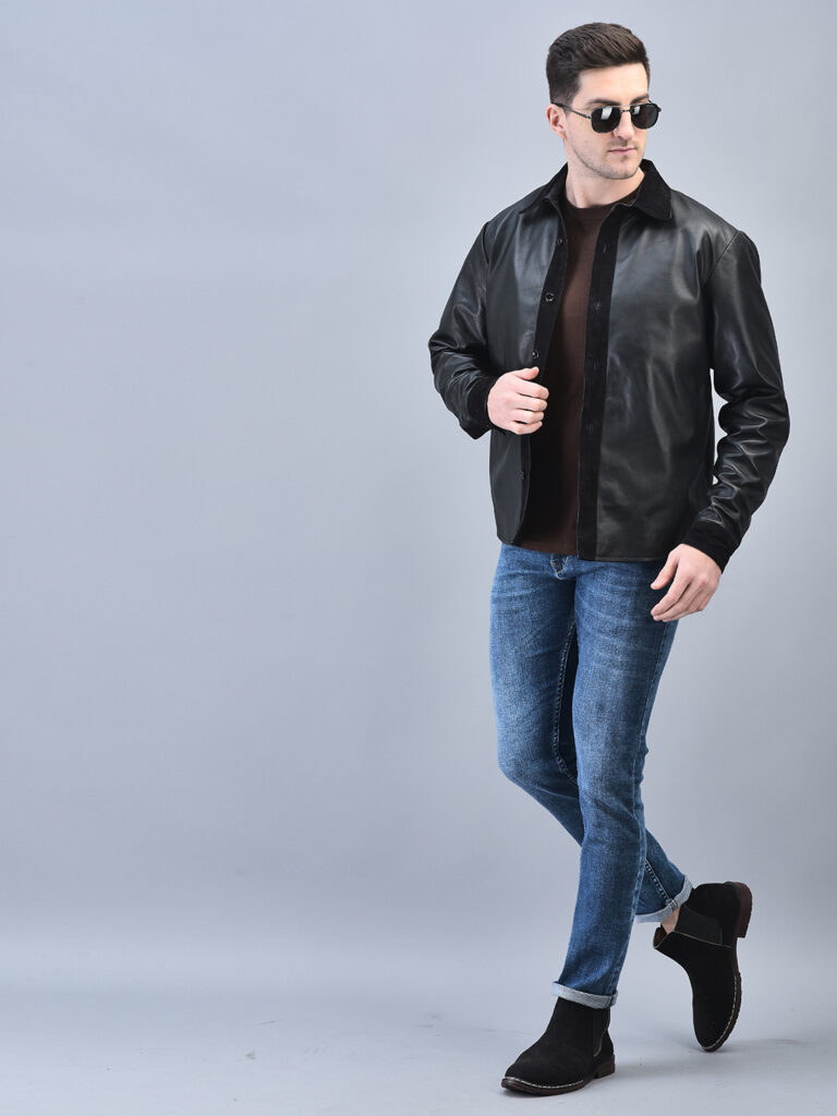 Style Your Leather Shirt Jacket