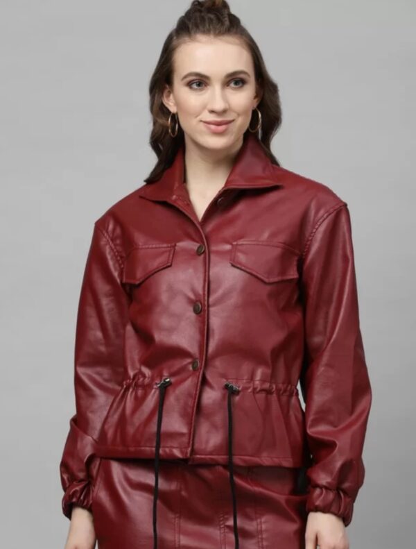 women leather jacket