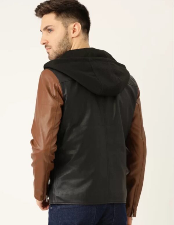 Men’s Lightweight Leather Hoodie – Soft, Stylish & Custom - Image 3