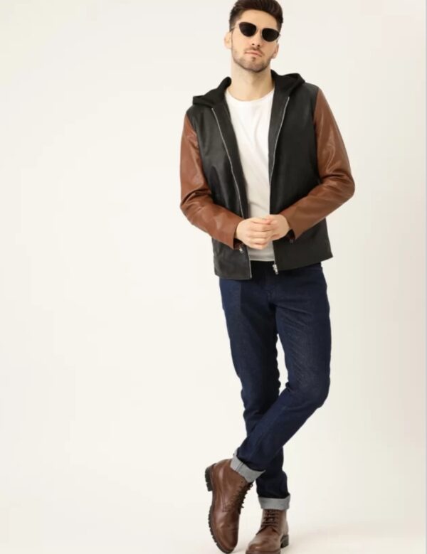 Men’s Lightweight Leather Hoodie – Soft, Stylish & Custom - Image 4