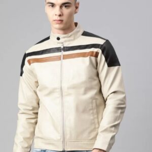 leather racer jacket
