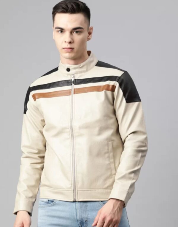 leather racer jacket
