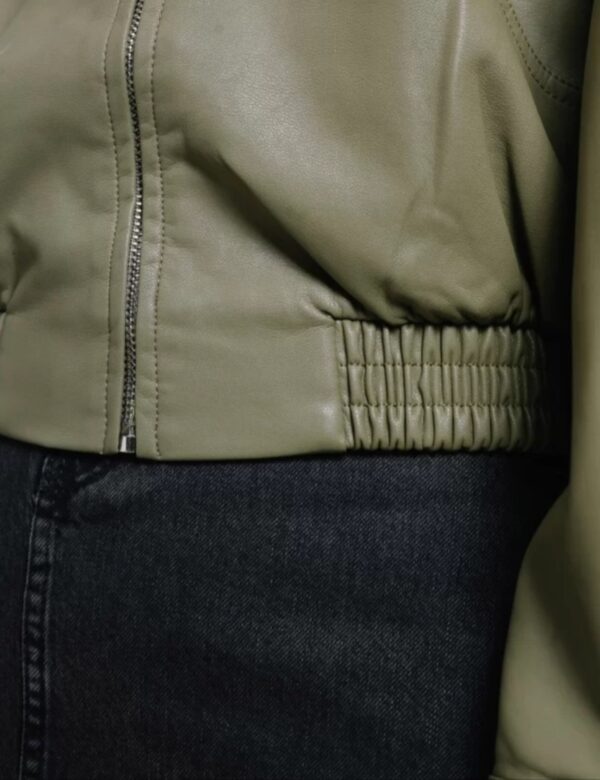 Women's Windproof Leather Jacket: Timeless Elegance - Image 5