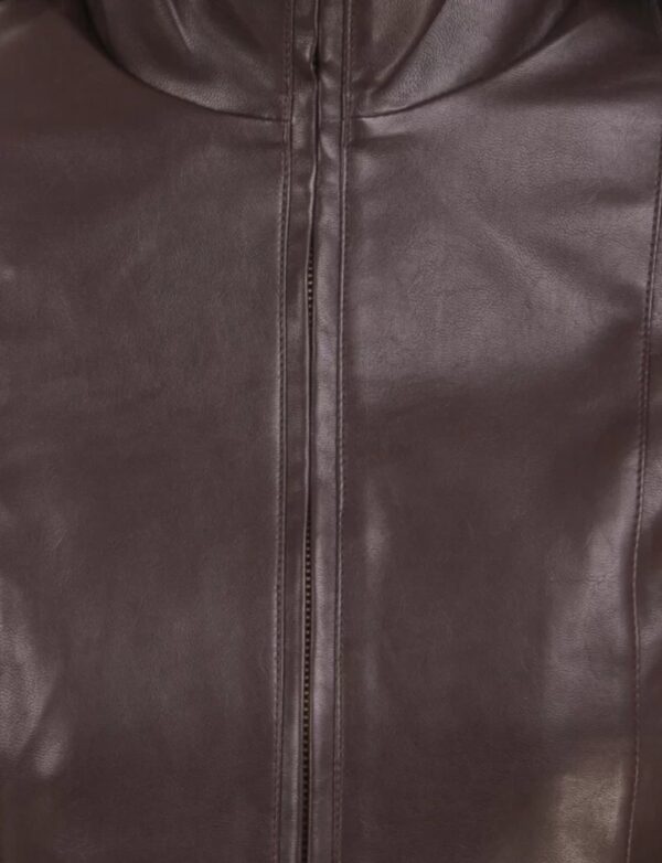 Women’s Longline Leather Jacket – Customizable Trench-Style Coat in Luxurious Napa Leather - Image 3