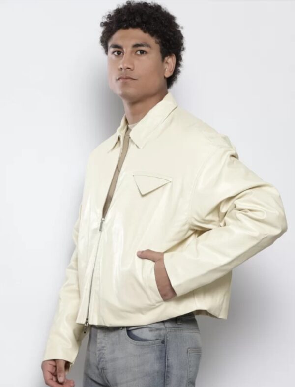 Men’s Designer Crop Leather Jacket – Premium Soft Genuine Leather, Modern Urban Fit - Image 4