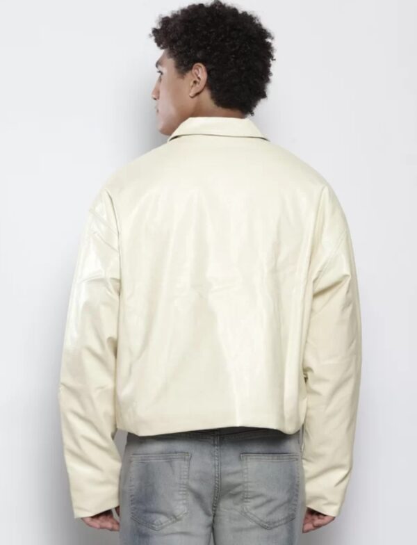 Men’s Designer Crop Leather Jacket – Premium Soft Genuine Leather, Modern Urban Fit - Image 3