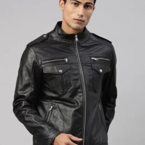 Men's Utility Leather Jacket