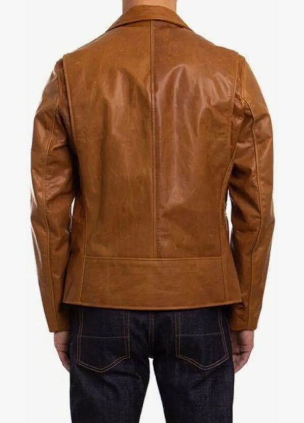 The Waxed Maverick – Men’s Premium Wax Pull-Up Leather Jacket for Rugged Style & Lasting Durability - Image 3