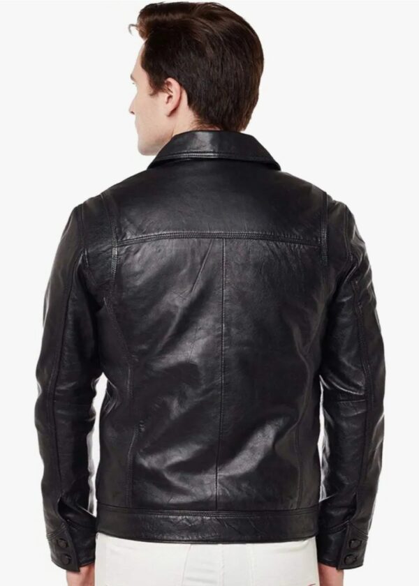 The Aviator Leather Jacket for Men – Full-Grain Cowhide, Classic Biker Design - Image 2
