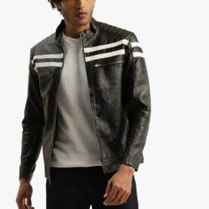 Racer leather jacket