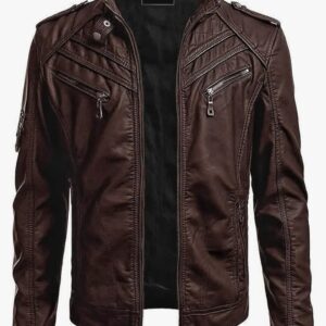 Men's Brown Leather Jacket