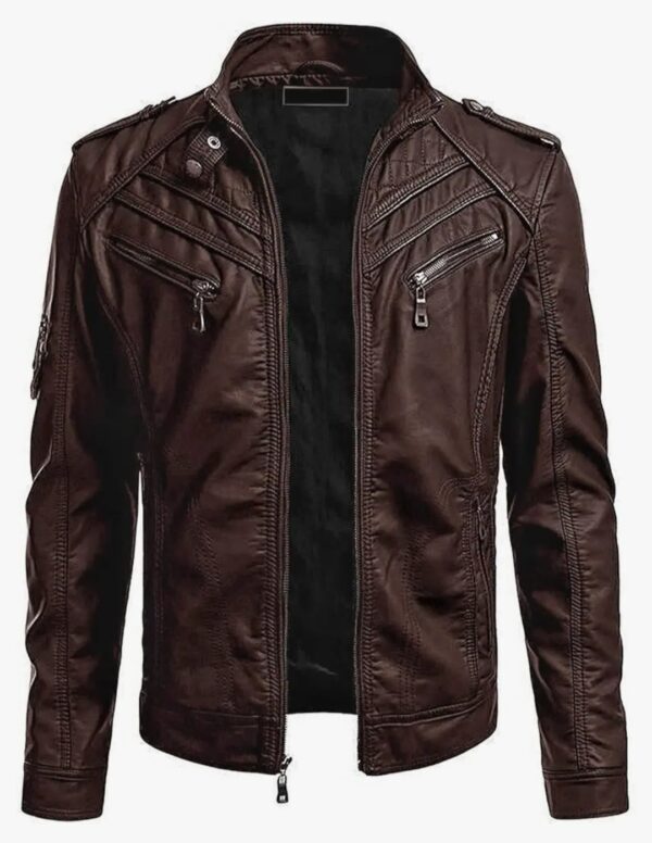 Men's Brown Leather Jacket