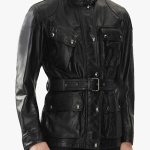 Men Premium Leather utility jacket
